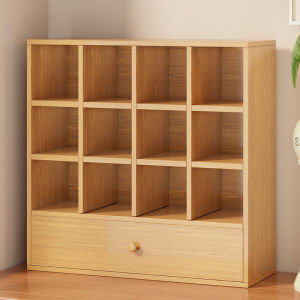 MUHUALAN | Wooden Twelve-Grid Cup Organizer Rack