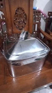 Dandang Langseng Klakat Kukusan Stainless Persegi Dimsum Steamer Kualitas Super