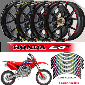 Reflective Motorcycle Wheel Sticker Waterproof Rim Hub Stripe Tape Decal for Honda CRF1000L CRF1100L CRF 250L 230L Africa Twin CRF300L 400RX (Front Tyre 21 Rear Tyre 18)