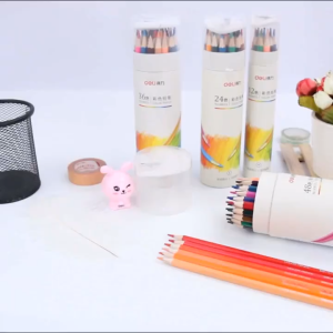 Bộ Bút Chì Màu Deli 6812 – 24/36 Màu Chì Màu Dầu/Nhũ Tính Nét Mượt Dễ Tô