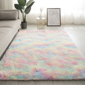 Modern Minimalist Long Velvet Carpet for Living Room Bedroom Sofa Full Coverage Easy Care Room Blanket Pad Non-Washing Maintenance