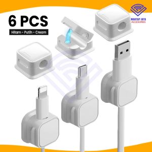 COD - NVN-PKD06 MAGNETIC PENJEPIT KABEL KLIP CABLE HOLDER ORGANIZER (ISI 6 PCS)