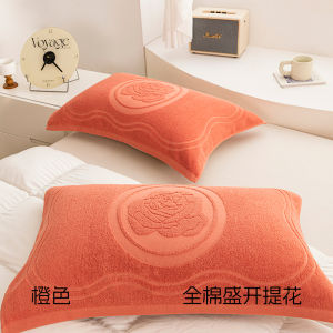 Khăn Trải Giường Cotton Mềm Mại Cổ Điển 52x78cm Dùng Tại Nhà Cho Một Người Khăn Tay Thêu Cotton Nguyên Chất Một Cặp