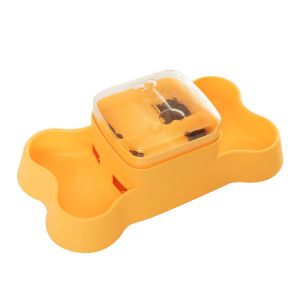 Dog Treat Dispenser Toy Pet Slow Feeder Press-to-Pop Food Dispenser Interactive Puzzle Toy for Mental Stimulation