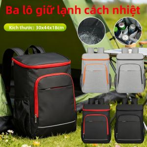 Ba Lô Giữ Nhiệt Chống Rò Rỉ 30L Dành Cho Cắm Trại Ngoài Trời Đi Bộ Đường Dài Dã Ngoại Bãi Biển Chất Liệu Oxford Túi Đựng Đồ Ăn Trưa Bảo Quản Thực Phẩm