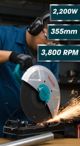 Industrial 355mm Cut-Off machine Heavy-Duty (2200W / 2300W / 2500W)
