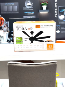 Brighton Lighting Alpha MILI HG 3B LED NL ceiling fan walnut blade metallic ABS DC ultra motor remote control 22334252 inch.