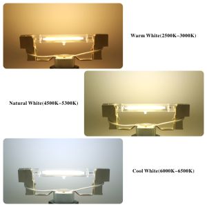 R7S LED 78mm 5W 8W R7S Spotlight 118mm 10W 20W 220V 230V 240V COB Lamp Bulb Glass Tube Replace 30W 50W 100W Halogen Lamp Light