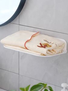 Kệ Treo Tường Gấp Gọn Không Cần Khoan Giá Để Đồ Gắn Tường Bằng Nhựa Thân Thiện Với Môi Trường Dùng Cho Phòng Tắm Đầu Giường Đựng Đồ Trang Sức Điện Thoại Khăn Tắm Quần Áo Đồ Linh Tinh