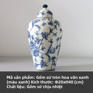 Lọ Hoa Và Hũ Lưu Trữ Phong Cách Trung Quốc Cổ Điển