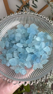 1 Viên Ngọc Hải Lam Aquamarine Hợp Mệnh Thủy Mộc Size 5-12mm - Tăng Cường Tự Tin Giảm Căng Thẳng Bất An -Bluegems