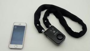 Smart Bluetooth Chain Lock Keyless Bike/Motorcycle Gate/Door Lock With Anti Theft Alarm 110Db APP Phone Control