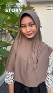 Hijab Instan Bergo Sport Jumbo Aulia XL Jersey Premium