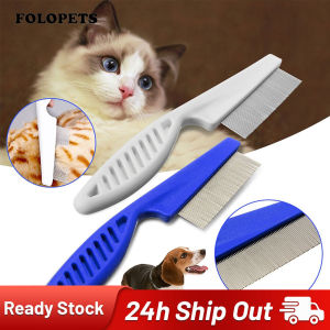 FOLOPETS Pet Hair Comb Dog Flea Comb Cat stainless Steel Needle Fur Comb
