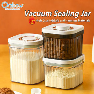 Orzbow ขวดแบบมีฝาปิดสูญญากาศขวดสุญญากาศสำหรับป้องกันความชื้นนมผงสำหรับเด็กภาชนะปิดสนิทกล่องใส