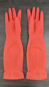 45cm Sarung Tangan Karet 2pcs - Cuci Piring & Kebun | EXTRA TEBAL Anti Bocor & Nyaman Dipakai