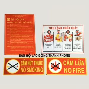 BỘ NỘI QUY TIỆU LỆNH CẤM LỬA CẤM HÚT THUỐC NỘI QUY PCCC