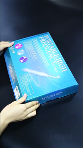 4in1 Electrode Glass Tube Machine High Frequency Skin Spot Acne Wand Facial Spa Face Skin Care Electrotherapy