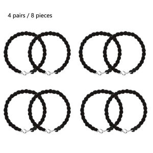 8-piece set of leg ropes leg straps pants straps pants straps boots pants straps elastic ropes outdoor cycling leg ropes curtain binding ropes