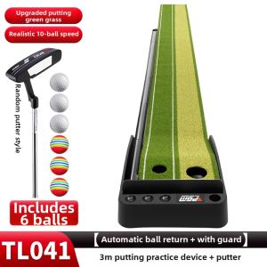 PGM GOLF | Indoor Golf Putting Trainer Mini Green Mat for Home and Office Use