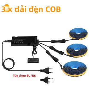 1-10 Chiếc Đen COB Dây Đèn LED 12V Với Bộ Công Tắc Cảm Biến Cửa Đôi Cho Nhà Bếp Tủ Quần Áo Tủ Tủ Chiếu Sáng 3000K/4000K
