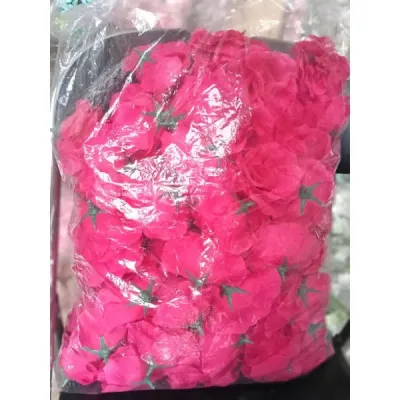 Bunga Plastik Mawar Kuntum Kelopak Rose Artificial Backdrop Dekorasi Seserahan Hantaran Mahar