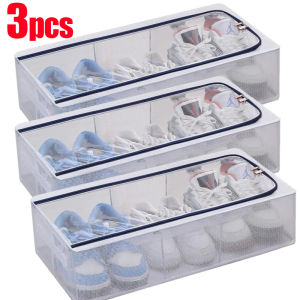 3/1ชิ้น กล่องเก็บของแบบซ้อนได้พร้อมฝาปิด / กล่องรองเท้าใส / ตู้เก็บของ / ภาชนะเก็บของพร้อมโครงโลหะ / สำหรับรองเท้า บู๊ต รองเท้าผ้าใบ