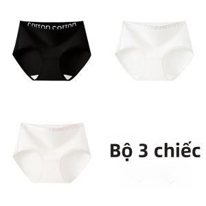 Quần lót thể thao nữ PIER N°5 cotton kháng khuẩn cạp vừa không đường may