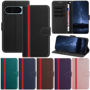 Luxury Wallet Flip case For Google Pixel 9 Pro XL 8A 8 Pro 7A 7 Pro 6A 6 Pro Retro Book Card Slot Soft Leather Skin Protect Stand Cover