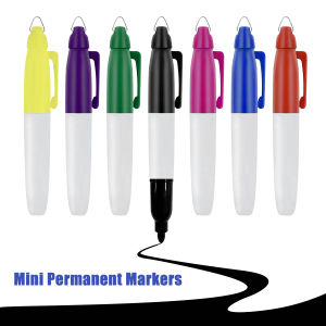 10 Pcs Mini Permanent Markers Golf Ball Liner Marker Quick Drying Fine Point Ink Pens for School Office Outdoor Activities