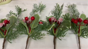 10pcs Artificial Berries Christmas Simulation Berry Branch Fake Fruit Holly Flowers for Home Decor