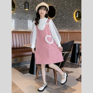 Setelan Korea Anak Perempuan Lengan Panjang 3in1 Free Pouch / Set Dress Anak Perempuan usia 3-6Tahun