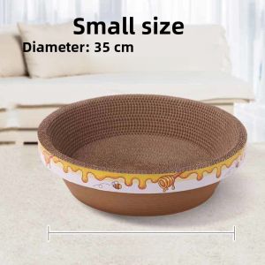 Cat Scratch Board Nest Vertical Non-Chip Large Abrasion Resistant Bowl-Type Corrugated Paper Cat Scratch Basin Cat Toy Supplies Scratching Board