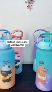 BOTOL AIR MINUM VIRAL 3D PRINT UKURAN 2LT MURAHH