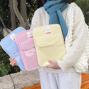 Laptop Bag Ins New Korean Style Snap Button Pocket Tablet Computer Storage Bag Suitable for 9.7 10 11 13 14-Inch