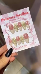 PrincessNailbox[mãTP32]móng úp sơn gelthiết kế thủ công(tặng keodũamiếng dángiấy lau…)