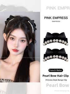 PINK EMPRESS | Cute Princess Bow Small Forehead Hair Clip