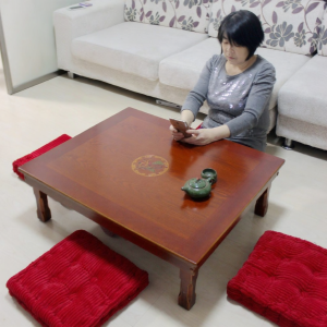 Foldable Korean Japanese Low Table Square Round