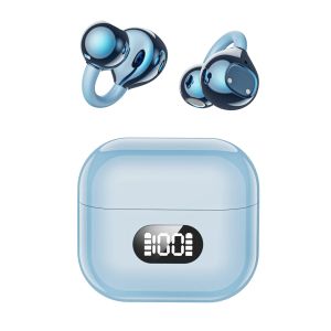 Portable OWS Open Ear Clip Wireless Bluetooth Earbuds Stereo Sound Touch Control HD Calling Sports Music Earphones