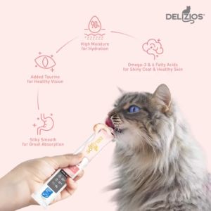 Delizios Jumbo Cat Lick -  MSC Tuna with Katsuobushi/Chicken with Chicken Liver/MSC Tuna 80g (Jumbo Size 20g x 6)