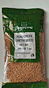 Hạt Methi Supreme INGREDIENTS FENUGREEK METHI SEED 200g hỗ trợ tiêu hóa tiểu đường tim mạch sức khỏe tổng thể của Mỹ