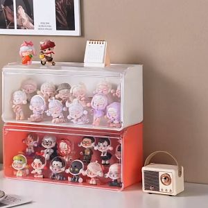 กล่องสะสมโมเดล ตู้โมเดล 2 ชั้น Display Box กล่องเก็บโมเดล 2ชั้น 3 ชั้น ไฟledในตัว สำหรับโชว์โมเดล ฟิกเกอร์ ตุ๊กตา วางฟิกเกอร์ 8-15ตัว Thaikea