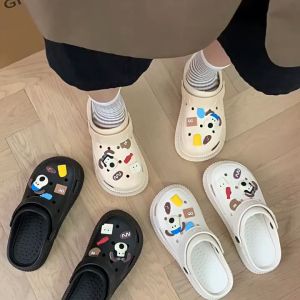 BRONSKI For Women White Sandals For Women Fashion Beach Slippers Korean Cartoon Sandals
