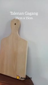 Talenan Kotak Gagang Kayu Multifungsi