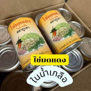 ไข่มดแดงในน้ำเกลือ ตรา ภูเขา สดใหม่ อร่อย ไม่ต้องรอ ถึงฤดูกาล ก็อร่อย ถึงหน้าบ้านคุณ