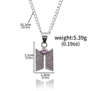 Nữ Màu Tím Pha Lê Nơ Mặt Dây Chuyền Vòng Cổ Dây Bạc Kim Cương Giả Choker Y2K Trang Sức Thời Trang Cô Gái Tuổi Teen Đảng Phụ Kiện