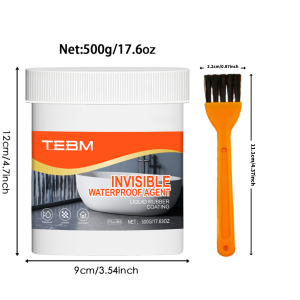 Multi-purpose invisible waterproof sealant with a transparent insulating coating suitable for leak repair in bathrooms balconi