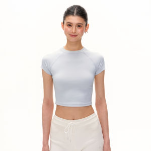 Ariseism American Retro Solid Color Basic Shoulder Sleeve Short T-Shirt Women Summer New Style Slim Fit Top Streetwear