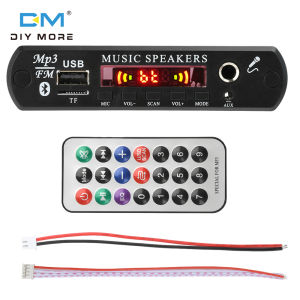 บอร์ดถอดรหัส Mp3 Bt Diymore DC 12V โมดูลถอดรหัสเสียงโดยไม่มีเครื่องขยายเสียงพร้อมอุปกรณ์ระบบเสียงฟังก์ชั่นไมโครโฟน