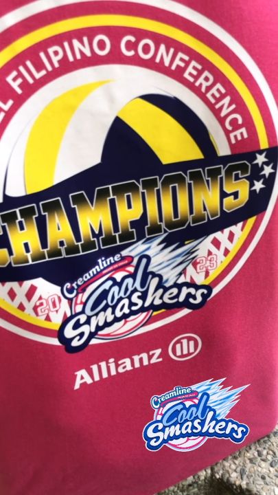 Creamline Cool Smasher PVL CHAMPIONS 2023 T-Shirt